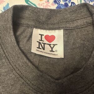 I Love NY T-Shirts for 6-8 Years Short Sleeve Shirt Gray Kids Unisex